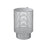 Blomus Olea Outdoor Lantern, Medium, Silver Metallic - 66664