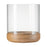 Blomus Lanto Hurricane Lamp/Wood Base, Xl - 66927