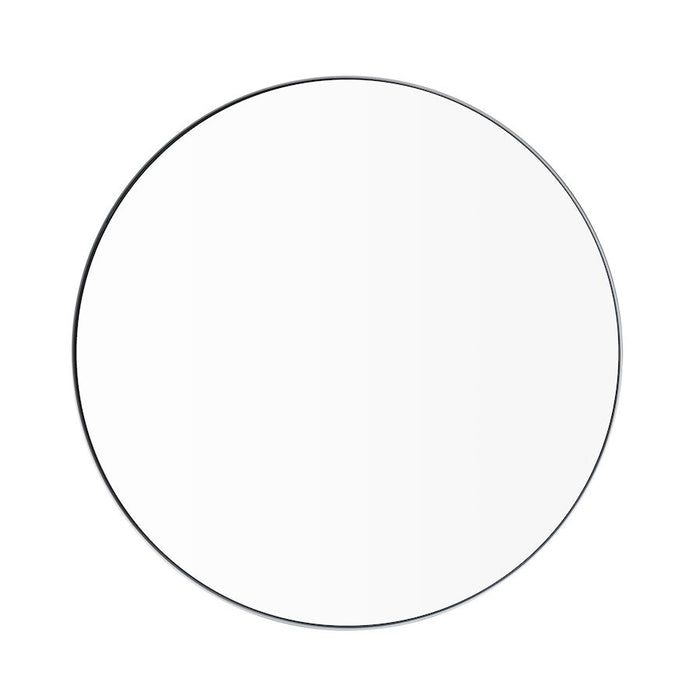 Blomus Rim Round Accent Mirror, Clear/White Rim, 31" - 66935