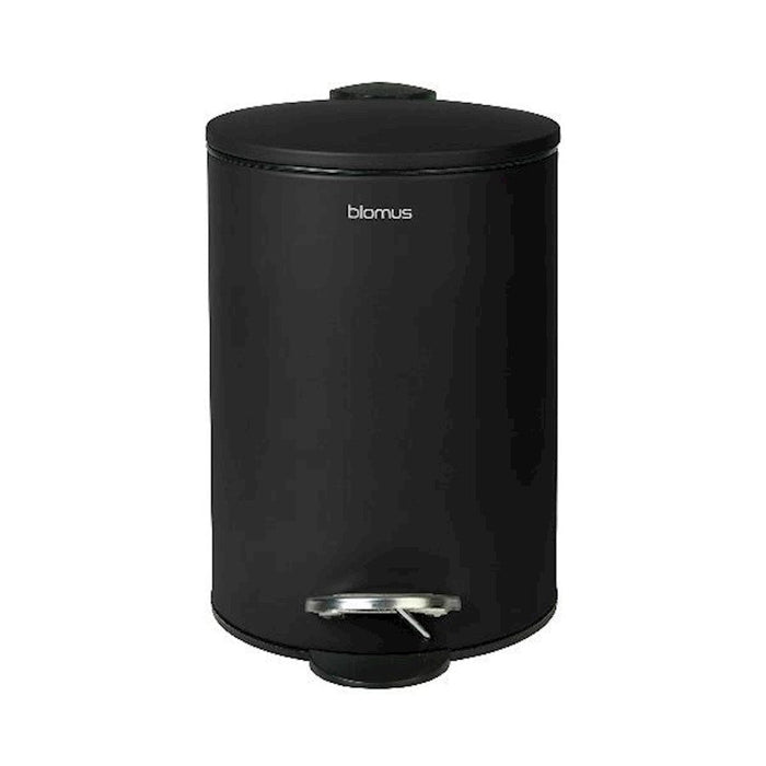 Blomus Tubo Pedal Bin Wastepaper Basket, 3L, Black - 69214