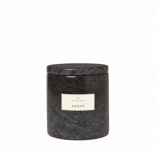 Blomus Frable Scented Candle with Marble Container, Agave Fragrance - 69236