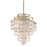 Corbett Lighting Dolce 12 Lt Pendant, Champagne/Capiz/Crystals - 109-412-CPL