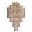 Corbett Lighting Dolcetti 19Lt Pendant, Dolcetti Silver/Crystal - 142-719-CPL