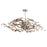 Corbett Lighting Graffiti 6 Lt Linear Chandelier, Silver SS/Smoke - 154-56-SL-SS