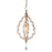 Corbett Lighting Bijoux 1Lt Mini Pendant, Silver/Ant Mist/Faceted - 161-41-WSL