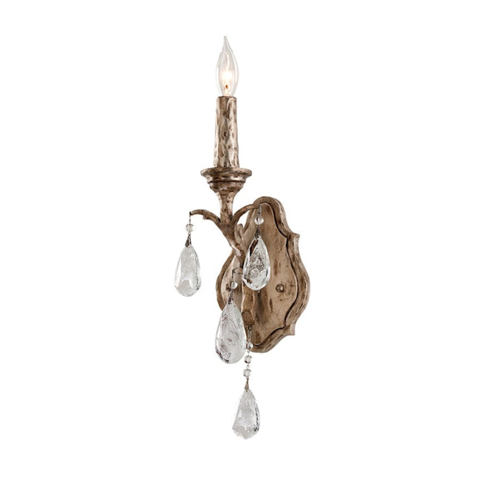 Corbett Lighting Amadeus 1 Lt Wall Sconce, Bronze/Italian Drops - 163-11-SGL