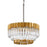 Corbett Lighting Charisma 5 Lt Chandelier, Gold/SS/Crystal - 220-42-GL-SS