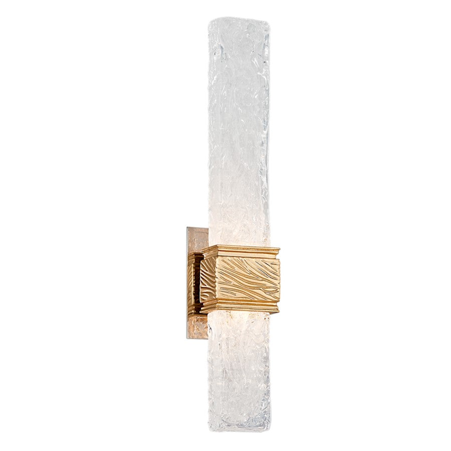 Corbett Lighting Freeze 2 Lt Wall Sconce, Gold/Stainless Venetian - 253-12-GL