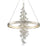 Corbett Lighting Jasmine 1 Light Chandelier, Silver Leaf - 269-72-SL