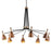 Corbett Lighting Utopia 8 Light Chandelier, Soft Black/Acacia - 280-08-SBK