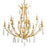 Corbett Lighting Prosecco 12 Lt Chandelier, Gold Leaf/White Meteorite - 293-012