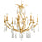 Corbett Lighting Prosecco 8 Light Chandelier, Gold Leaf/White Meteorite - 293-08