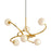 Corbett Lighting Signature 6 Light Chandelier, Gold Leaf - 294-06-GL