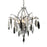 Corbett Lighting Nera 4 Light Chandelier, Blackened Silver Leaf/Smoke - 306-04