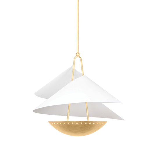 Corbett Lighting Carini 3 Light Pendant, Vintage Gold/Gesso - 411-24-VGL-GSW