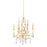 Corbett Lighting Aveline 8 Light Chandelier, Gold Leaf/Clear - 414-23-GL