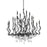 Corbett Lighting Aveline 20 Light Chandelier, Black Silver/Clear - 414-48-BSL