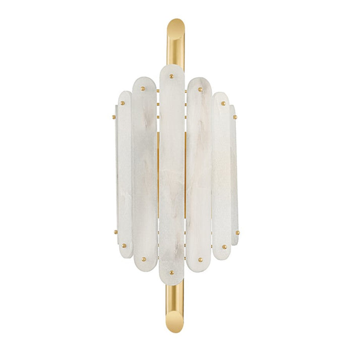 Corbett Lighting Selene 4 Light Wall Sconce, Polished Brass/White - 417-04-VPB