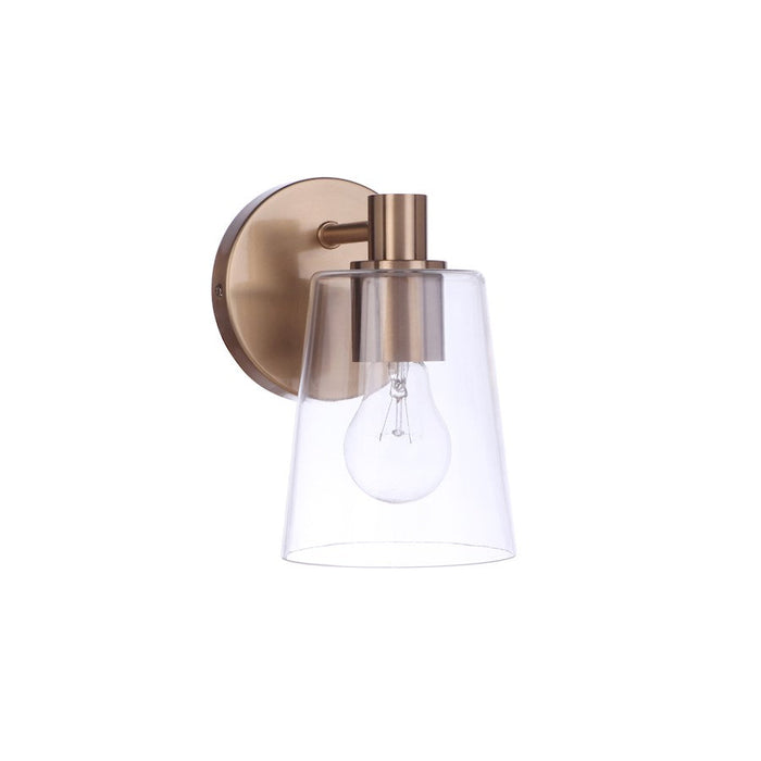 Craftmade Emilio 1 Light Wall Sconce, Satin Brass - 12605SB1