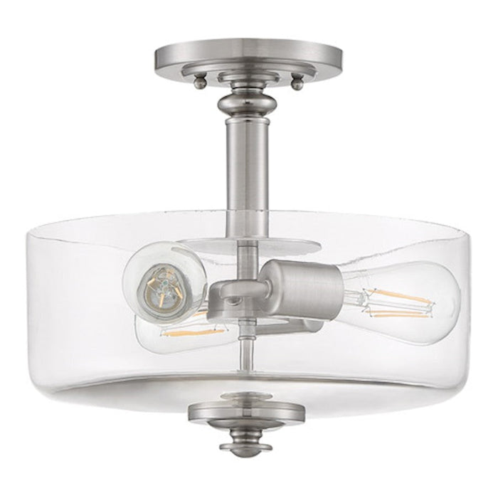 Craftmade Dardyn 3 Light Convertible Semi Flush/Pendant, Nickel - 49853-BNK-C