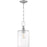 Craftmade Dardyn 1 Light Mini Pendant, Brushed Nickel/Clear - 49891-BNK-C