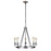 Craftmade Randolph 5 Light Chandelier, Black/BP Nickel - 50325-FBBNK