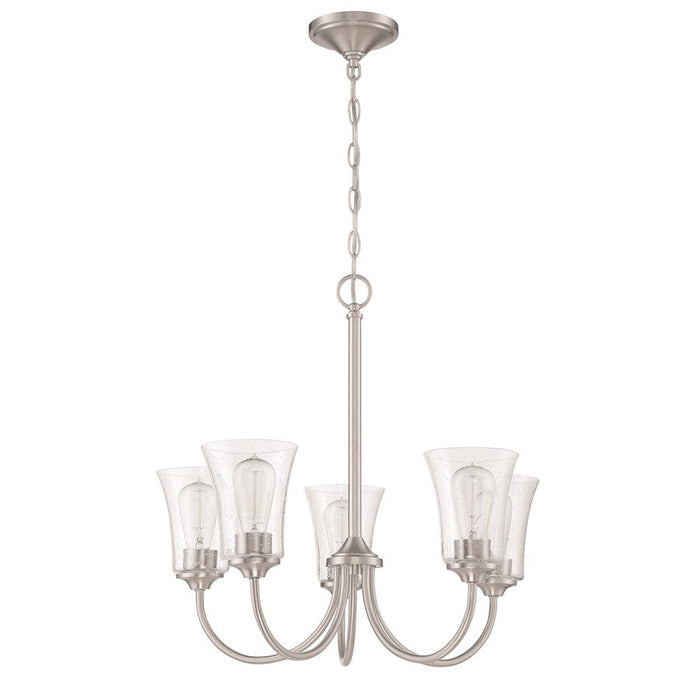 Craftmade Gwyneth 5 Light Chandelier, Brushed Polished Nickel - 50425-BNK