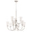 Craftmade Gwyneth 9 Light Chandelier, BP Nickel/Frosted - 50429-BNK-WG