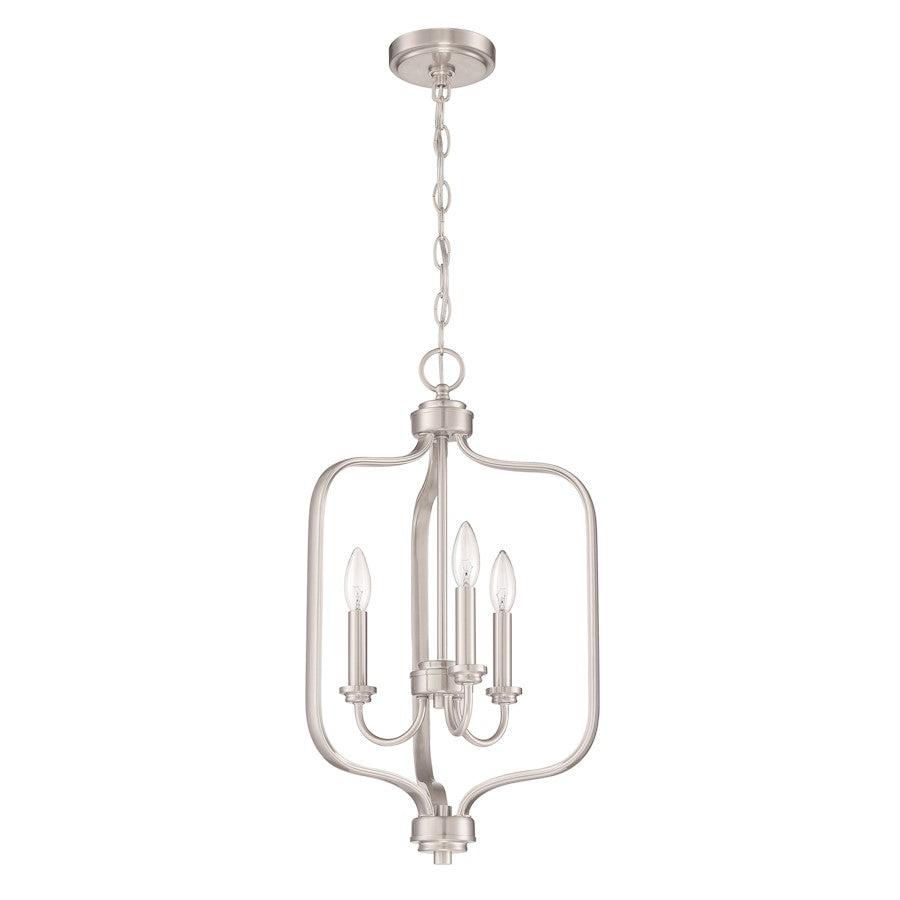 Craftmade Bolden 3 Light Foyer, Brushed Polished Nickel - 50533-BNK