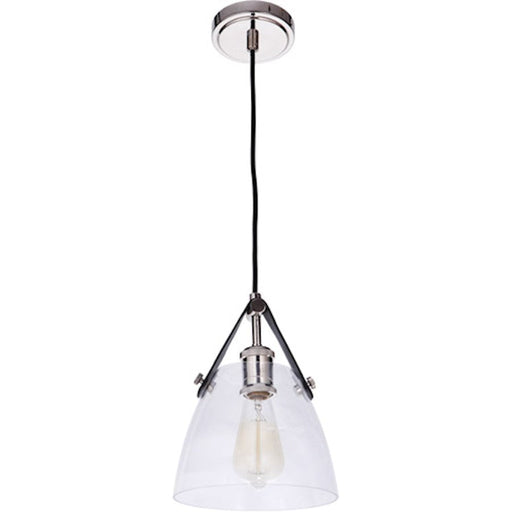 Craftmade Hagen 1 Light Pendant, Polished Nickel - 51391-PLN