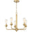 Craftmade Bridgestone 5 Light Chandelier, Satin Brass - 53025-SB