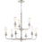 Craftmade Bridgestone 9 Light Chandelier, Brushed Polished Nickel - 53029-BNK