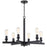 Craftmade Chicago 6 Light Chandelier, Flat Black - 53126-FB