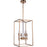 Craftmade Tarryn 4 Light Foyer Pendant, Satin Brass - 53234-SB