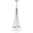 Craftmade Que 5 Light Pendant, Chrome/Clear Seeded - 53395-CH