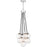 Craftmade Que 9 Light Pendant, Chrome/Clear Seeded - 53399-CH