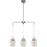 Craftmade Trystan 3 Light 6" Pendant, Brushed Polished Nickel/Clear - 53593-BNK