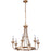 Craftmade Marlowe 6 Light Chandelier, Satin Brass - 53726-SB