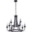 Craftmade Marlowe 9 Light Chandelier, Flat Black - 53729-FB