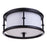 Craftmade Marlowe 3 Light Flushmount, Flat Black - 53783-FB