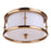 Craftmade Marlowe 3 Light Flushmount, Satin Brass - 53783-SB