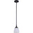 Craftmade Marlowe 1 Light Mini Pendant, Flat Black - 53791-FB