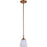 Craftmade Marlowe 1 Light Mini Pendant, Satin Brass - 53791-SB