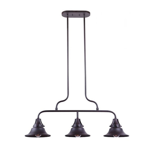 Craftmade Union 3 Light Outdoor Island, Oiled Bronze Gilded - 54073-OBG