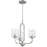 Craftmade Collins 3 Light Chandelier, Brushed Polished Nickel - 54223-BNK