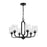 Craftmade Collins 6 Light Chandelier, Flat Black - 54226-FB