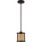 Craftmade Malaya 1 Light Mini Pendant, Aged Bronze Brushed - 54591-ABZ