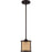 Craftmade Malaya 1 Light Mini Pendant, Aged Bronze Brushed