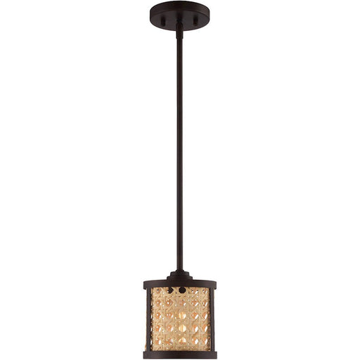 Craftmade Malaya 1 Light Mini Pendant, Aged Bronze Brushed