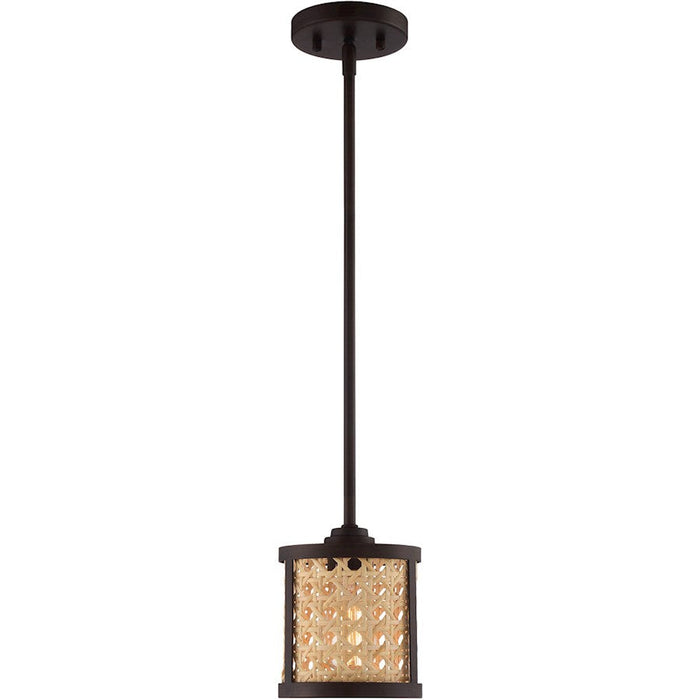 Craftmade Malaya 1 Light Mini Pendant, Aged Bronze Brushed